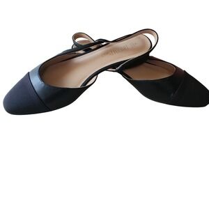 Dream Pairs Black PU Slingback Ballet Flats Square Toe Women Size 7